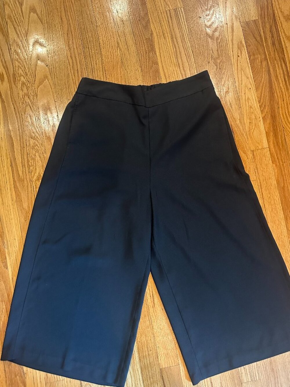 Madewell Cropped Flowy Black Pants, Size XL